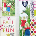 Fall Into Fun scrapbook layout