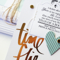 Time Flies card with gift card pocket