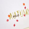 Hello Autumn Card Detail