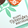 November Birthday detail