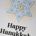 hanukkah tag close up