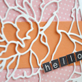 Hello Peony Card Detail