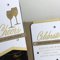 Anniversary Wishes Card and Wine Bottle Tag