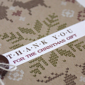 Christmas Thank You Card - detail