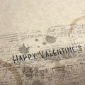 Vintage Valentine Card - detail