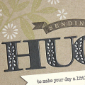Sending Hugs Card - detail
