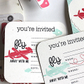 Airplane Birthday Invitation Card