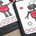Robot Valentine Cards - detail