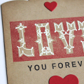 Love You Forever Card - detail