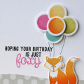 PTI Foxy Birthday card