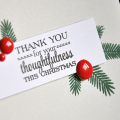Christmas Thank You Detail