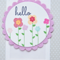 Supplies

Stamps: Hello There
Inks: Pure Poppy, Raspberry Fizz, Sweet Blush, New Leaf, Summer Sunrise, Aqua Mist, Lavender Moon, True Black
Cardstock: Rustic White, vellum
Patterned Paper:...