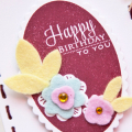 Supplies

Stamps: 2015 Birthday Tags
Ink: scarlet jewel
Cardstock: white, scarlet jewel
Patterned Paper: kraft stripes
Dies: Limitless Layers: 2.25" ovals, Stitched Tag, Monthly Moments:...