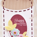 Supplies

Stamps: 2015 Birthday Tags
Ink: scarlet jewel
Cardstock: white, scarlet jewel
Patterned Paper: kraft stripes
Dies: Limitless Layers: 2.25" ovals, Stitched Tag, Monthly Moments:...