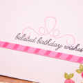 Supplies

Stamps: Keep It Simple: Belated Birthday Wishes, Stitched Swirls, Make It Market Kit: Beautiful Brushstrokes Sentiments, Postmarks
Ink: hibiscus burst, sweet blush, new leaf, simply...