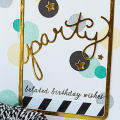 STAMPS: Keep It Simple: Belated Birthday, Polka Dot Basics III, 
Background Basics: Super Stripes
INK: Aqua Mist, Tropical Teal, Harvest Gold by PTI; Soft Granite by Hero Arts
PAPER: White,...