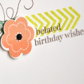 Belated Birthday Wishes Card Detail