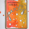 Rock Star Party Card