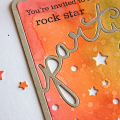 Rock Star Party Card - detail