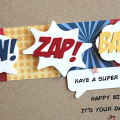Wow! Zap! Bam! Birthday Card