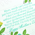 Happy Mother's Day detail