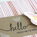 Hello Butterfly Card - detail