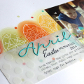 April Easter Memories Layout - detail