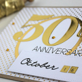50th Anniversary Card - detail