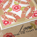 Quilted Love Card - detail