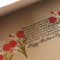 Flowers for Mother's Day Card - inside