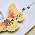 Butterfly With Love Card Detail