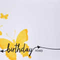 Butterfly Birthday Trio Detail