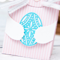 Supplies

Stamps: Etched Easter Eggs
Ink: True Black
Cardstock: Sweet Blush, White, Hawaiian Shores
Patterned Paper: Sweet Blush stripes
Dies: Bunny Bag, Etched Easter Eggs, Tremendous Tags
