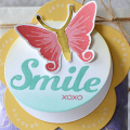 Smile XOXO Flower Tag