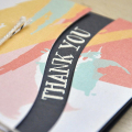 Brush Stroke Thank You Card Detail