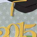 Green & Gold Happy Graduation Card