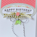 Framed Oval Happy Birthday Card