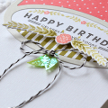Framed Oval Happy Birthday Card Detail