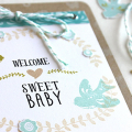 Welcome Sweet Baby Card - detail