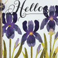 Watercolor Iris Card