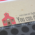 First Day of School Card - detail
