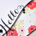 Floral Hello Card Detail