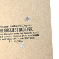Best Dad Ever Card - inside detail