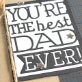 Best Dad Ever Card - detail