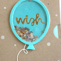 Balloon Wishes Shaker Pocket Card