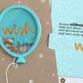 Balloon Wishes Shaker Pocket Card - insert