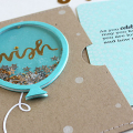 Balloon Wishes Shaker Pocket Card - detail