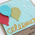 Celebrate Your Birthday Balloon Card - detail