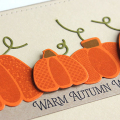 Autumn Pumpkins Card - detail