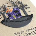 Happy Spooky Halloween House Card - detail
